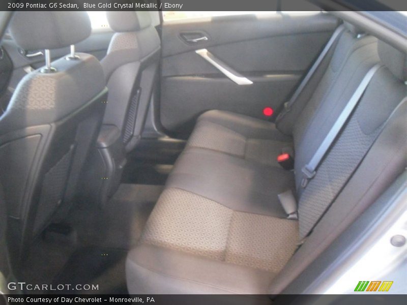 Blue Gold Crystal Metallic / Ebony 2009 Pontiac G6 Sedan