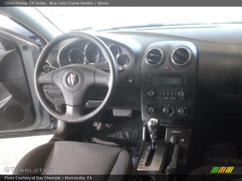 Blue Gold Crystal Metallic / Ebony 2009 Pontiac G6 Sedan