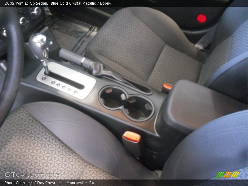 Blue Gold Crystal Metallic / Ebony 2009 Pontiac G6 Sedan