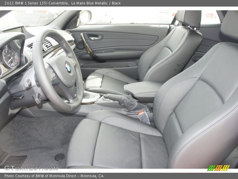  2012 1 Series 135i Convertible Black Interior