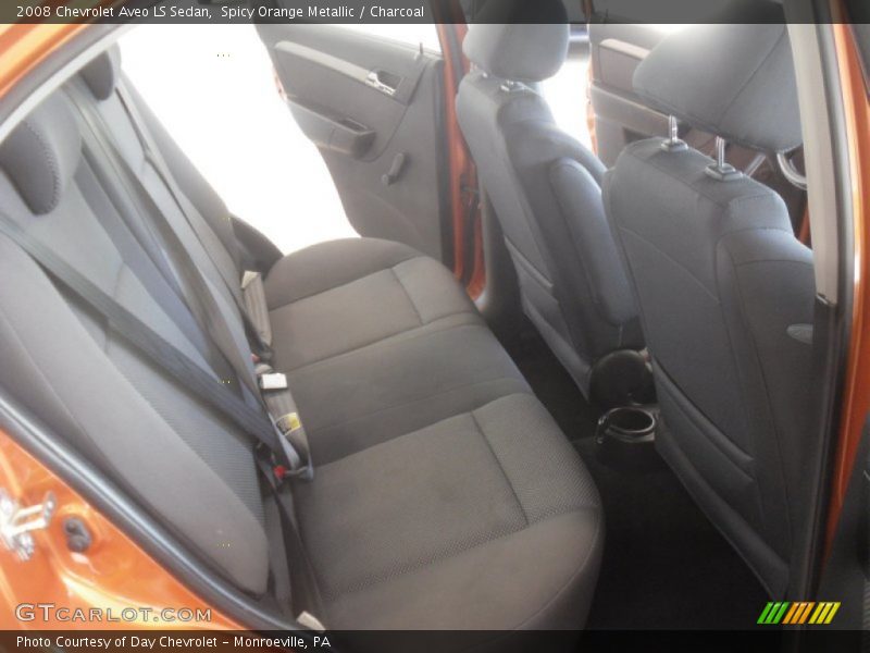 Spicy Orange Metallic / Charcoal 2008 Chevrolet Aveo LS Sedan