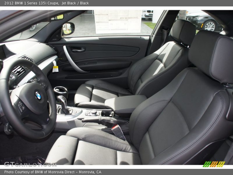 Jet Black / Black 2012 BMW 1 Series 135i Coupe