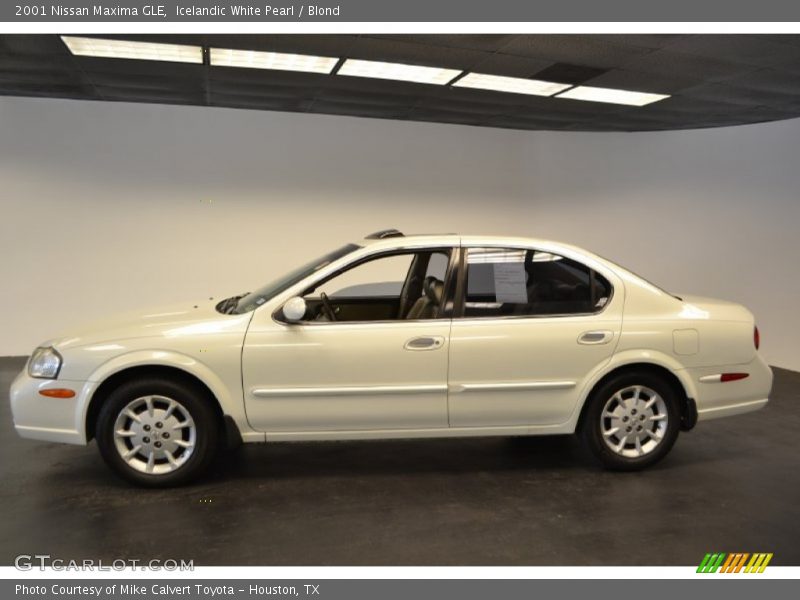 Icelandic White Pearl / Blond 2001 Nissan Maxima GLE