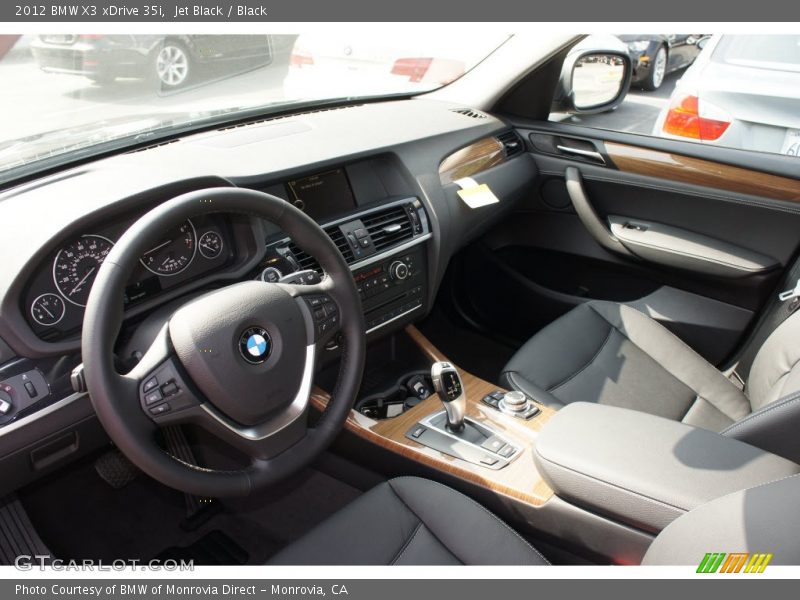 Jet Black / Black 2012 BMW X3 xDrive 35i