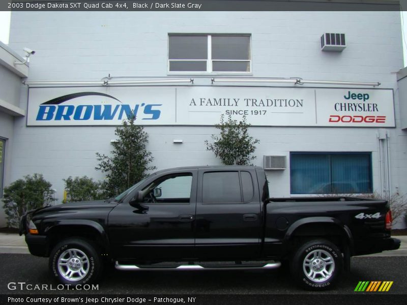 Black / Dark Slate Gray 2003 Dodge Dakota SXT Quad Cab 4x4