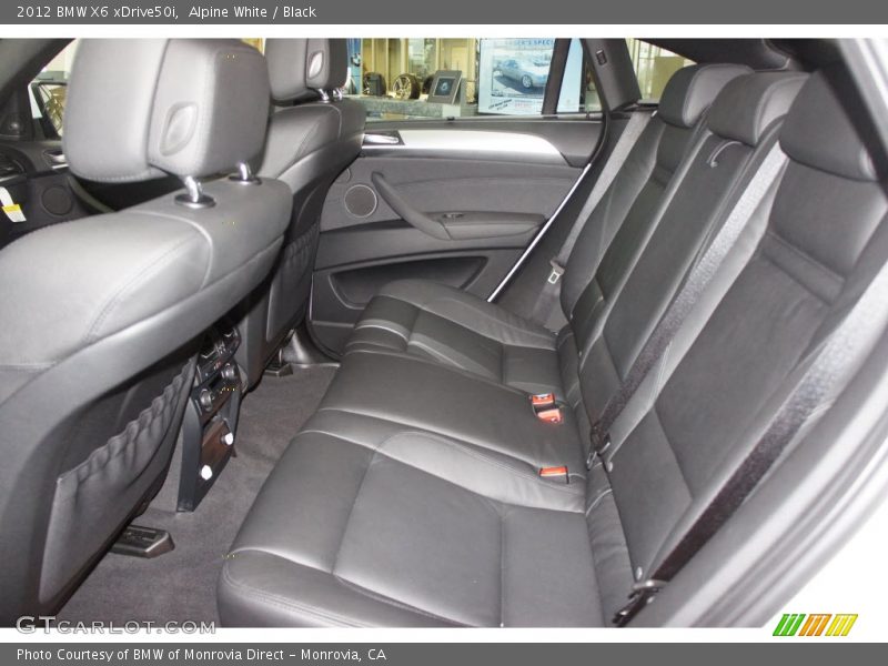 Rear Seat of 2012 X6 xDrive50i