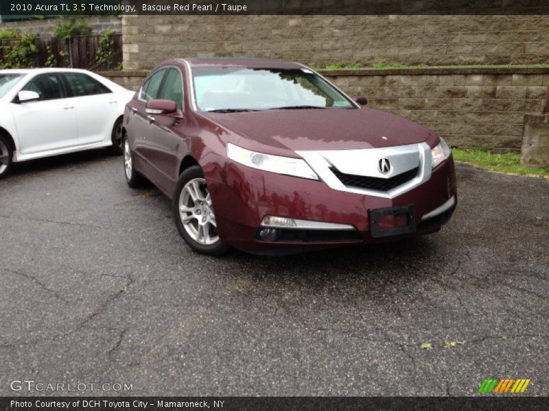 Basque Red Pearl / Taupe 2010 Acura TL 3.5 Technology