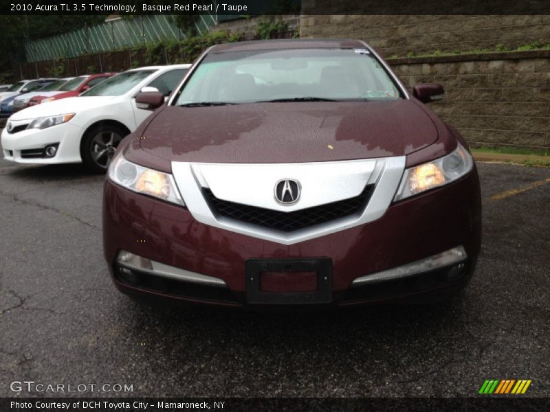 Basque Red Pearl / Taupe 2010 Acura TL 3.5 Technology