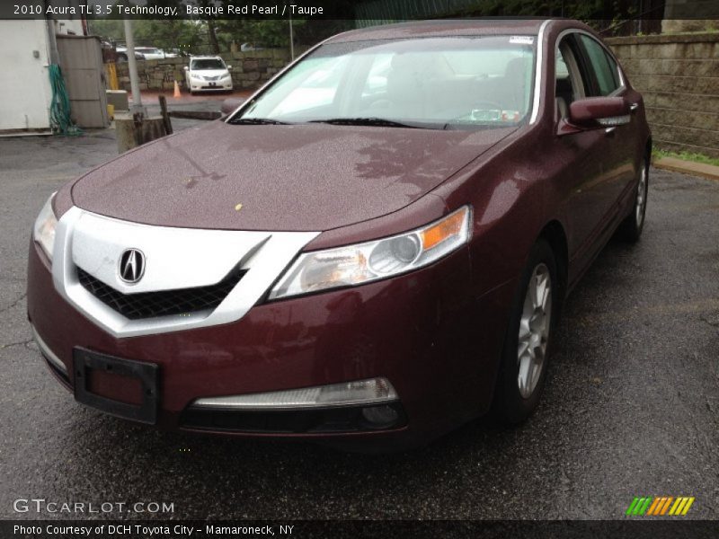 Basque Red Pearl / Taupe 2010 Acura TL 3.5 Technology