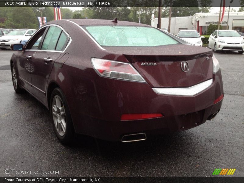 Basque Red Pearl / Taupe 2010 Acura TL 3.5 Technology
