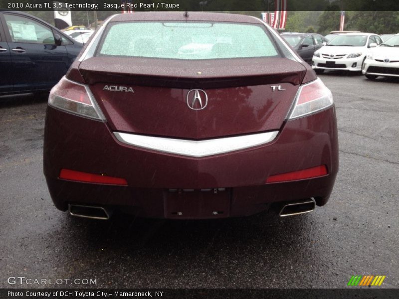 Basque Red Pearl / Taupe 2010 Acura TL 3.5 Technology