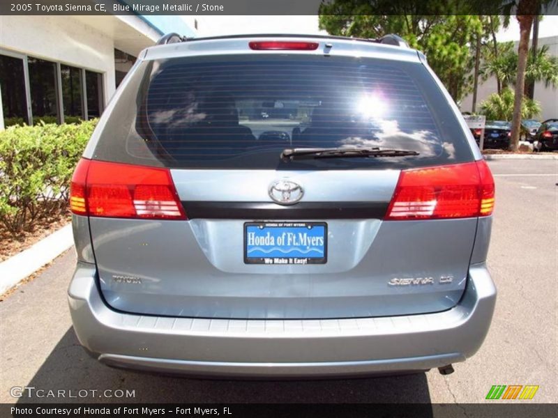 Blue Mirage Metallic / Stone 2005 Toyota Sienna CE