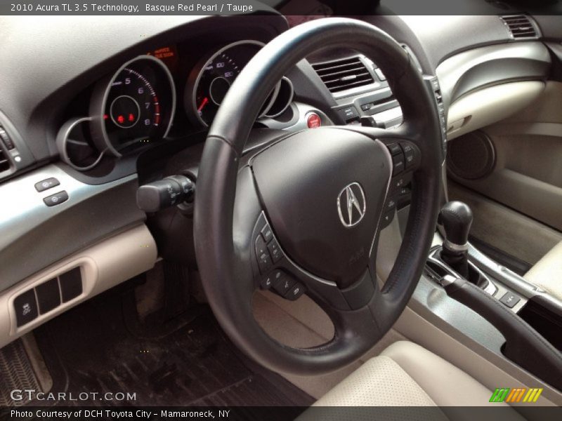 Basque Red Pearl / Taupe 2010 Acura TL 3.5 Technology