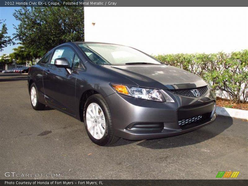 Polished Metal Metallic / Gray 2012 Honda Civic EX-L Coupe