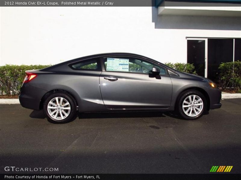 Polished Metal Metallic / Gray 2012 Honda Civic EX-L Coupe