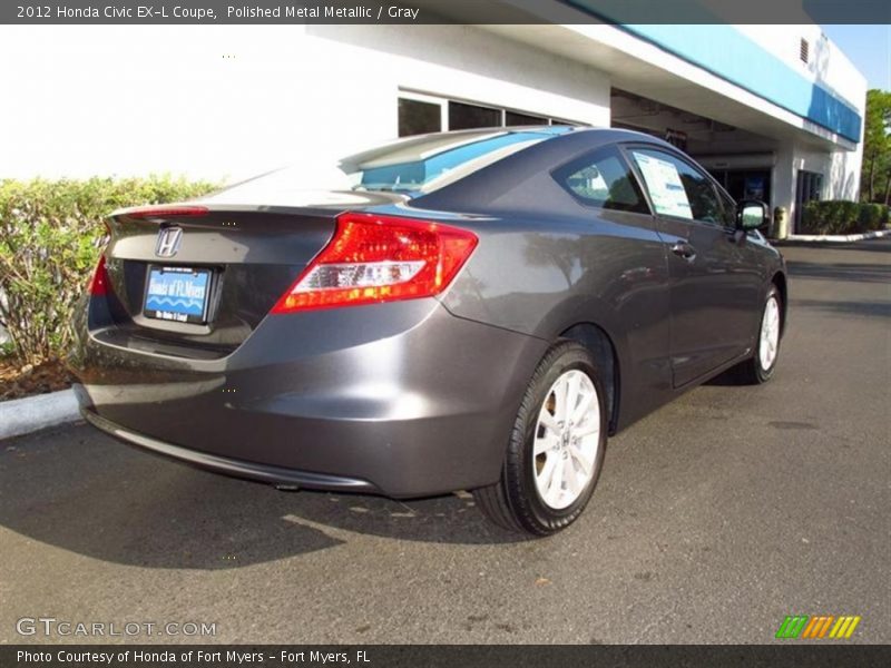 Polished Metal Metallic / Gray 2012 Honda Civic EX-L Coupe