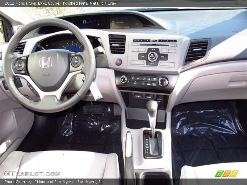 Polished Metal Metallic / Gray 2012 Honda Civic EX-L Coupe
