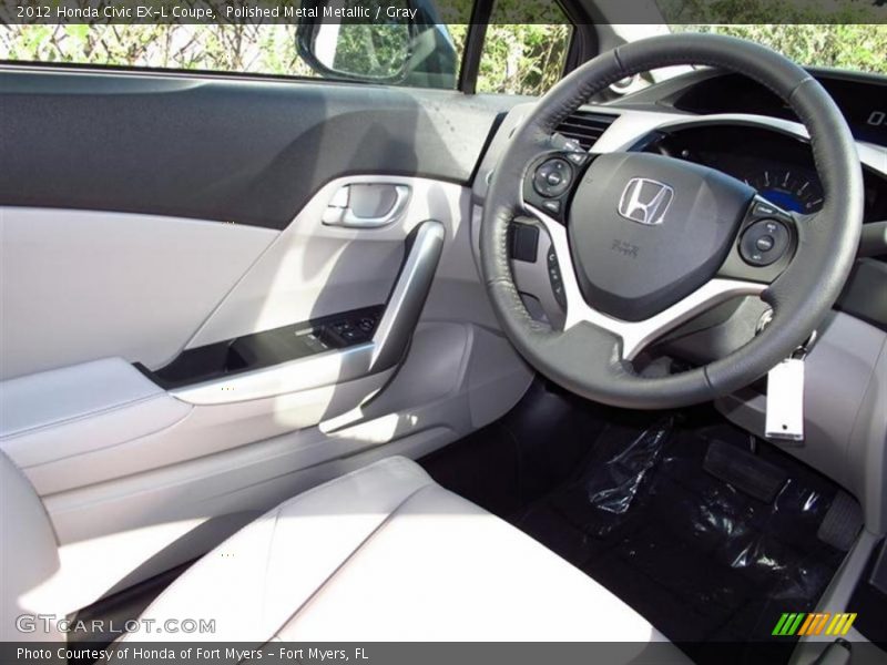Polished Metal Metallic / Gray 2012 Honda Civic EX-L Coupe