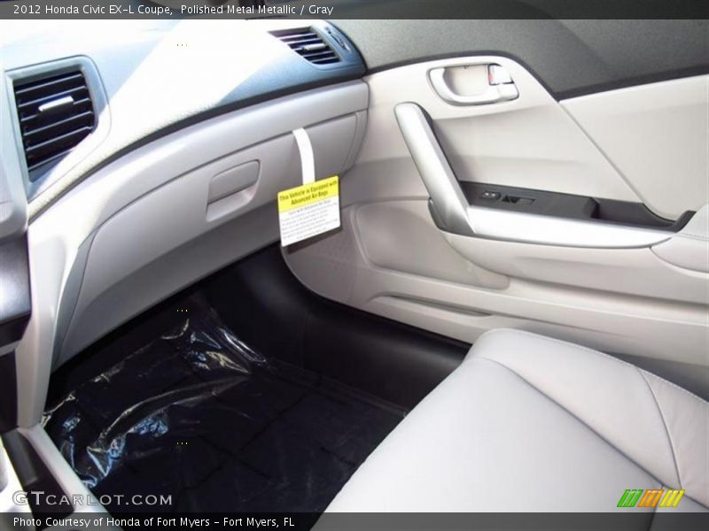 Polished Metal Metallic / Gray 2012 Honda Civic EX-L Coupe