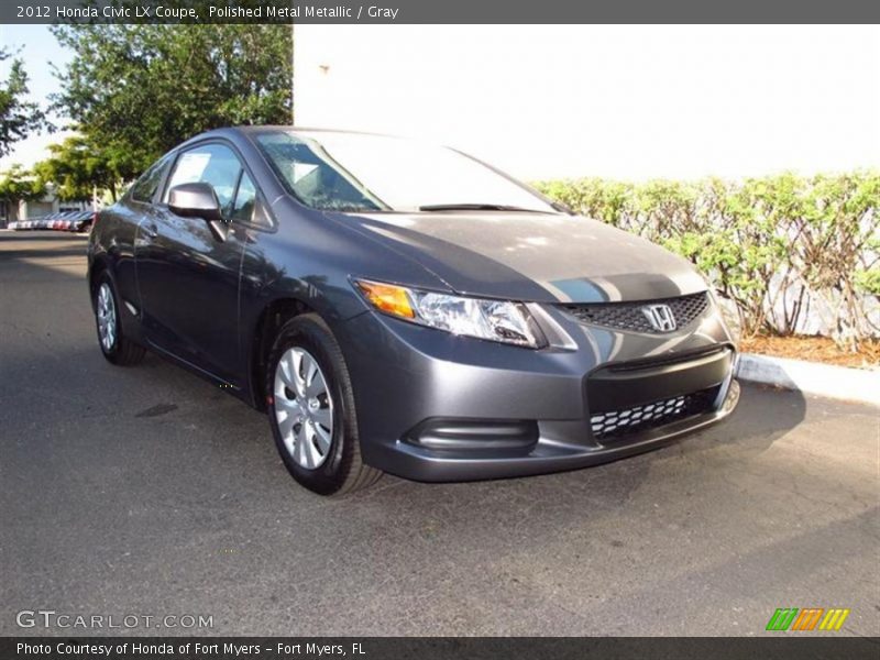 Polished Metal Metallic / Gray 2012 Honda Civic LX Coupe