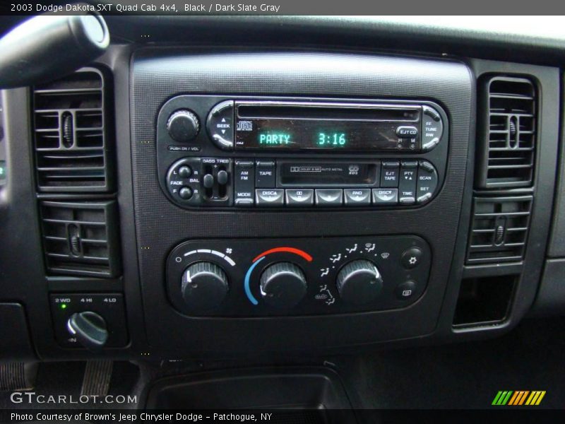 Black / Dark Slate Gray 2003 Dodge Dakota SXT Quad Cab 4x4