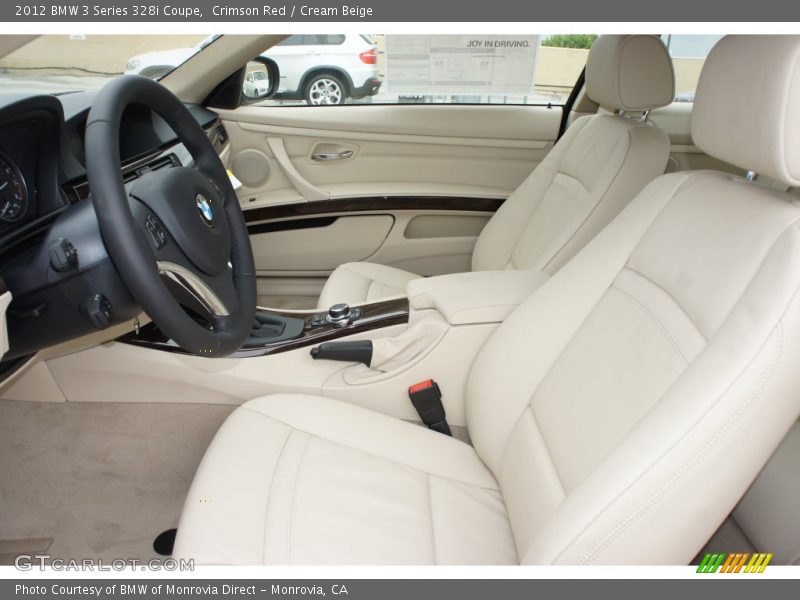 Crimson Red / Cream Beige 2012 BMW 3 Series 328i Coupe