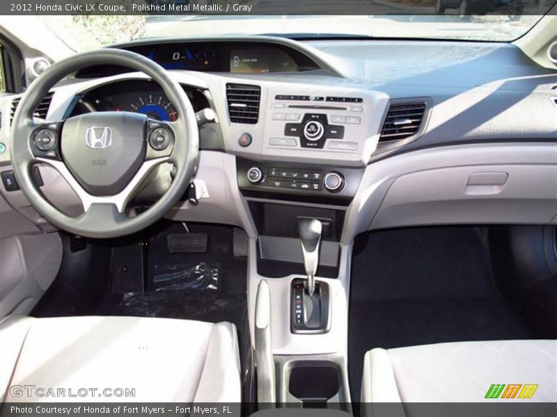 Polished Metal Metallic / Gray 2012 Honda Civic LX Coupe