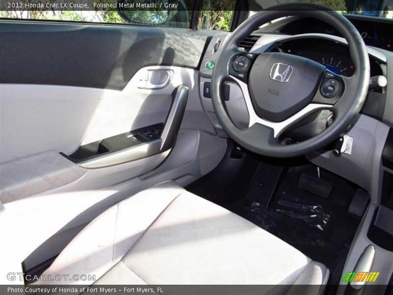Polished Metal Metallic / Gray 2012 Honda Civic LX Coupe