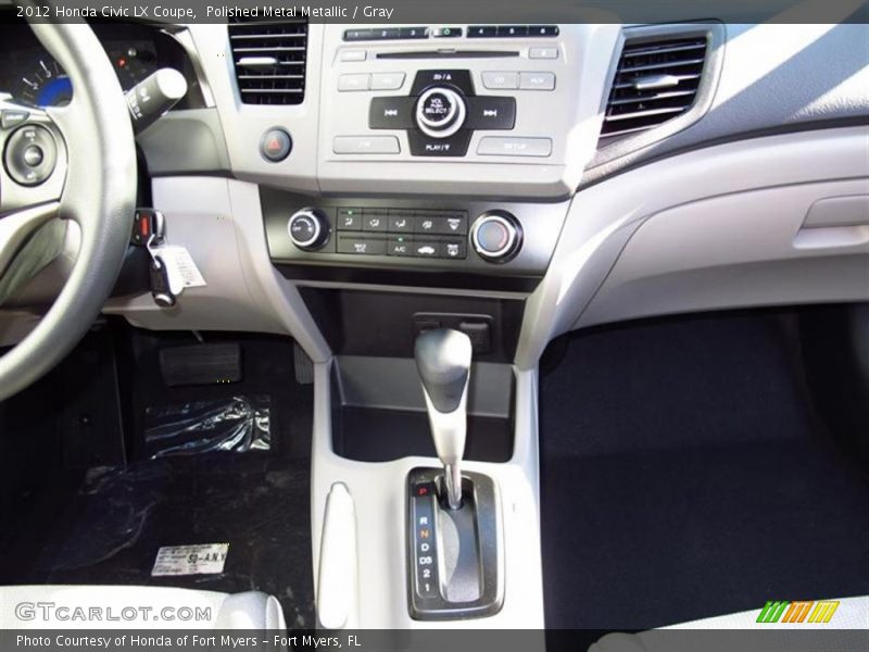 Polished Metal Metallic / Gray 2012 Honda Civic LX Coupe