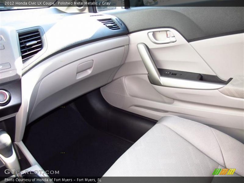 Polished Metal Metallic / Gray 2012 Honda Civic LX Coupe