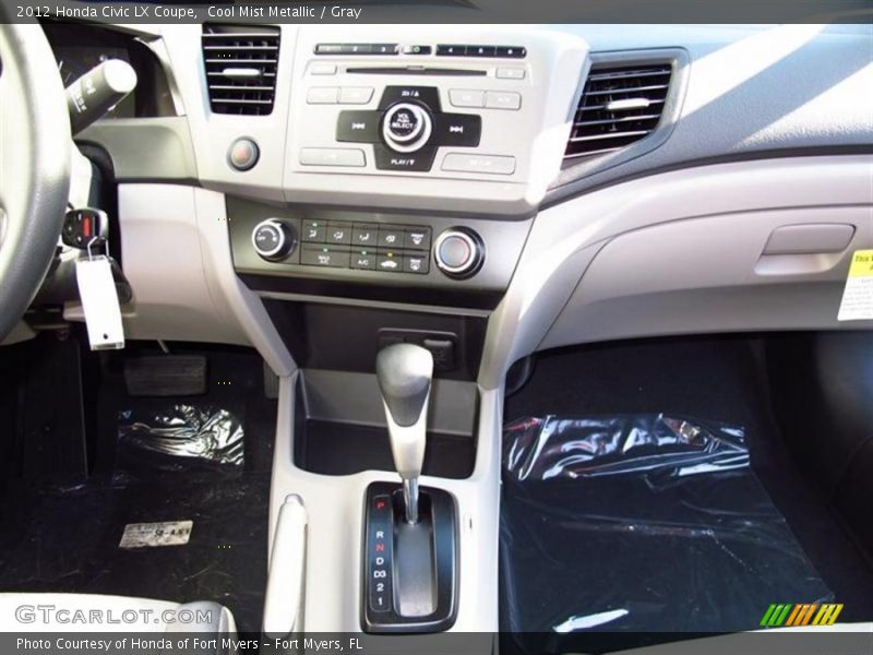 Cool Mist Metallic / Gray 2012 Honda Civic LX Coupe