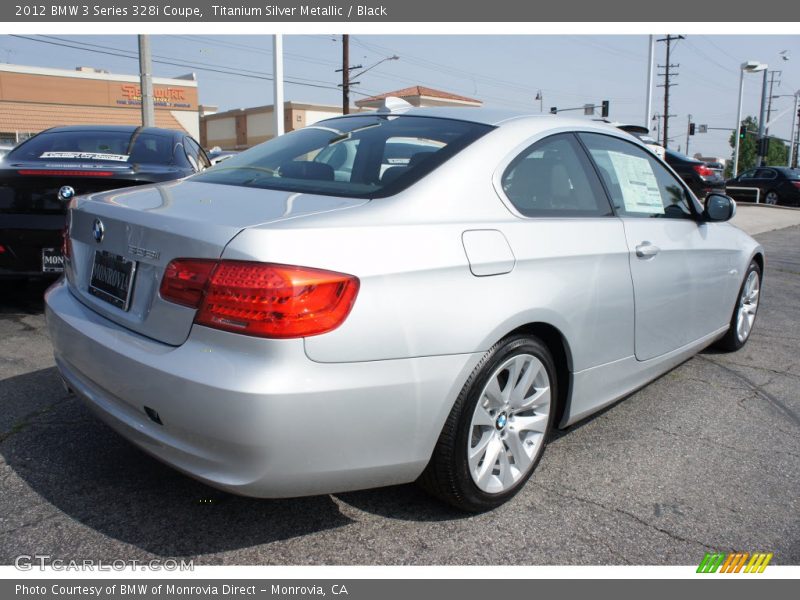 Titanium Silver Metallic / Black 2012 BMW 3 Series 328i Coupe