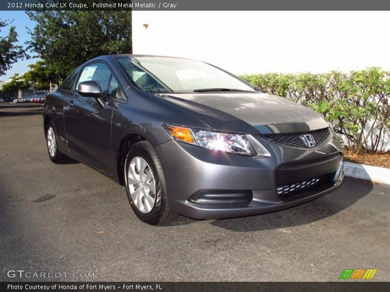 Polished Metal Metallic / Gray 2012 Honda Civic LX Coupe
