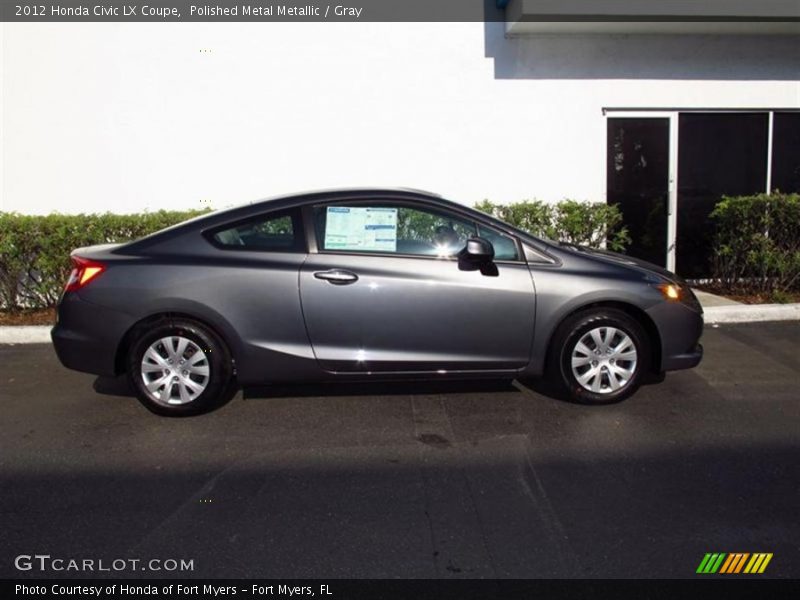 Polished Metal Metallic / Gray 2012 Honda Civic LX Coupe