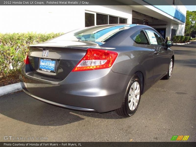 Polished Metal Metallic / Gray 2012 Honda Civic LX Coupe