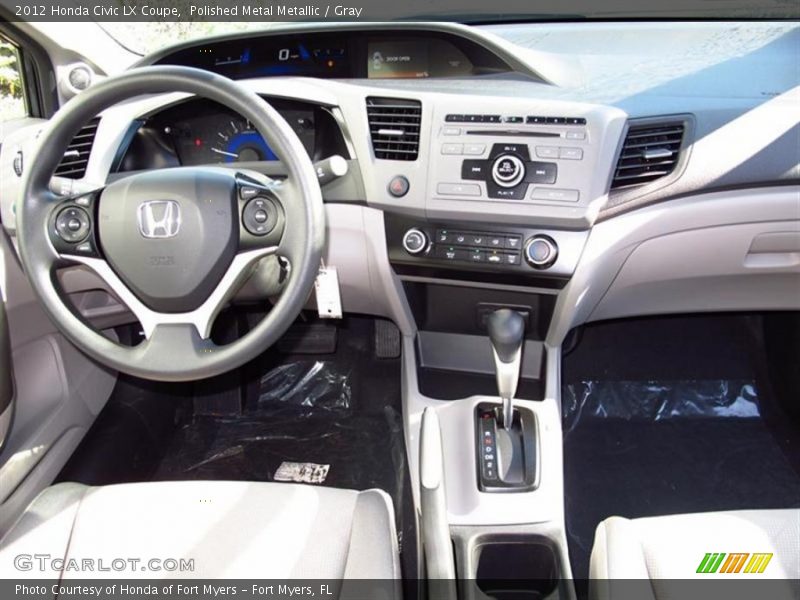 Polished Metal Metallic / Gray 2012 Honda Civic LX Coupe