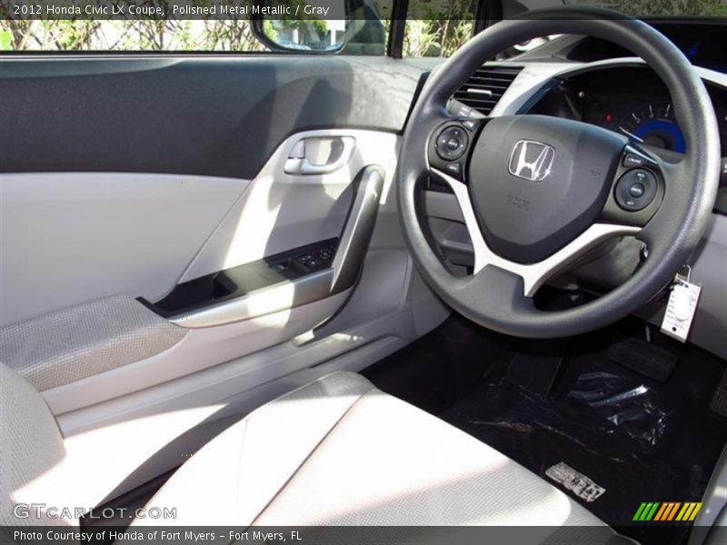 Polished Metal Metallic / Gray 2012 Honda Civic LX Coupe