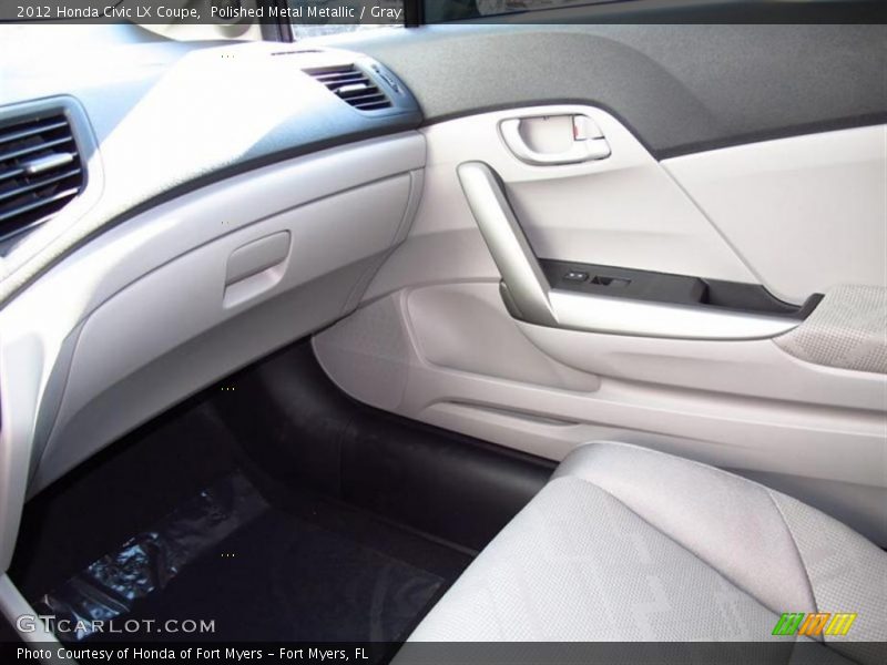 Polished Metal Metallic / Gray 2012 Honda Civic LX Coupe