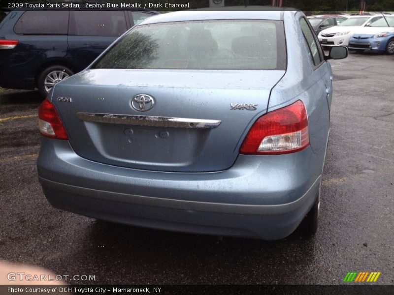 Zephyr Blue Metallic / Dark Charcoal 2009 Toyota Yaris Sedan