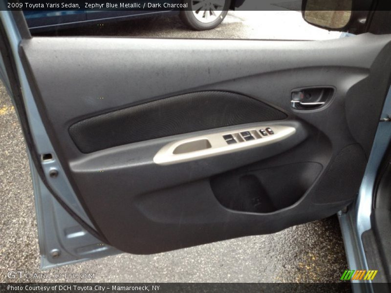 Zephyr Blue Metallic / Dark Charcoal 2009 Toyota Yaris Sedan