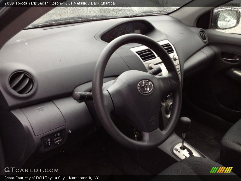 Zephyr Blue Metallic / Dark Charcoal 2009 Toyota Yaris Sedan