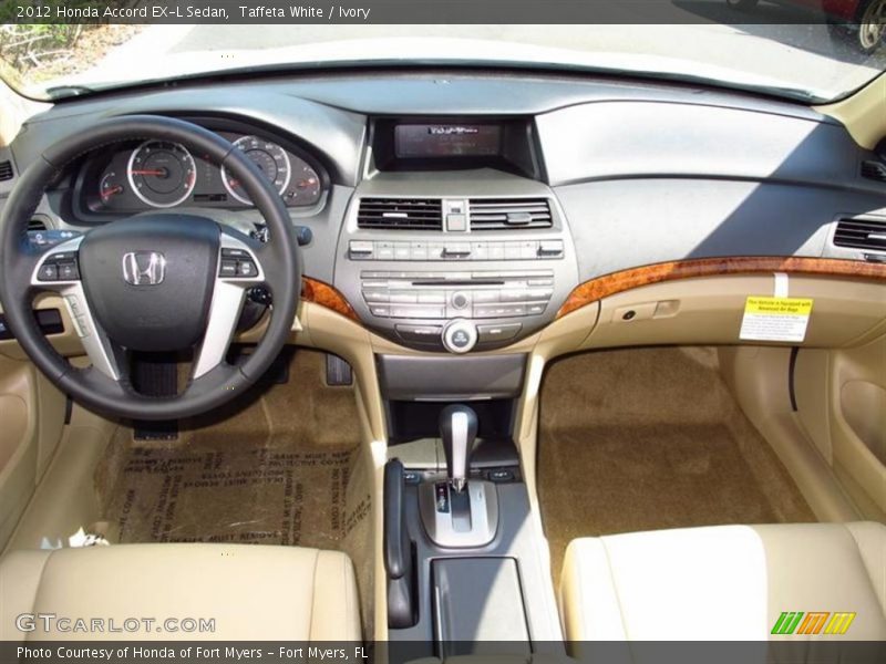 Taffeta White / Ivory 2012 Honda Accord EX-L Sedan