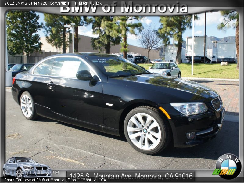 Jet Black / Black 2012 BMW 3 Series 328i Convertible