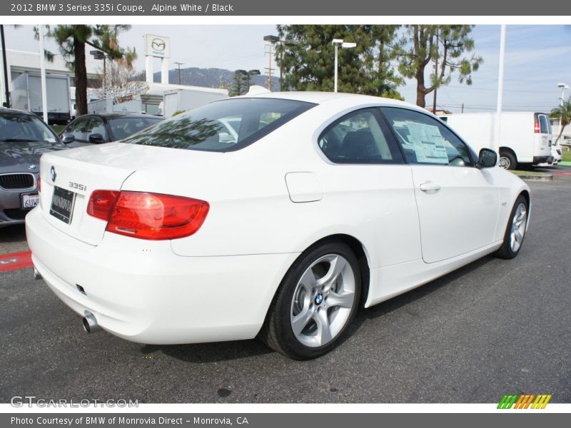 Alpine White / Black 2012 BMW 3 Series 335i Coupe