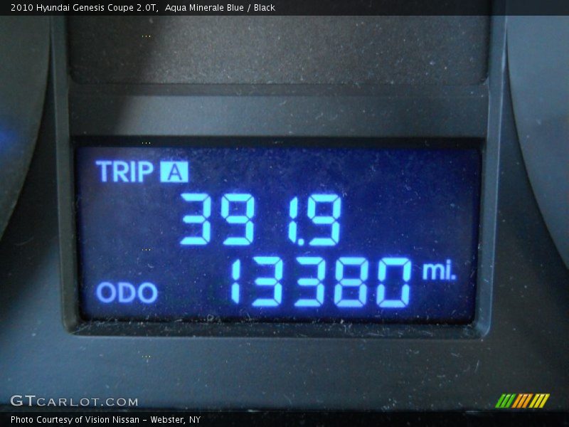 Aqua Minerale Blue / Black 2010 Hyundai Genesis Coupe 2.0T