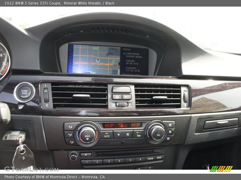 Mineral White Metallic / Black 2012 BMW 3 Series 335i Coupe