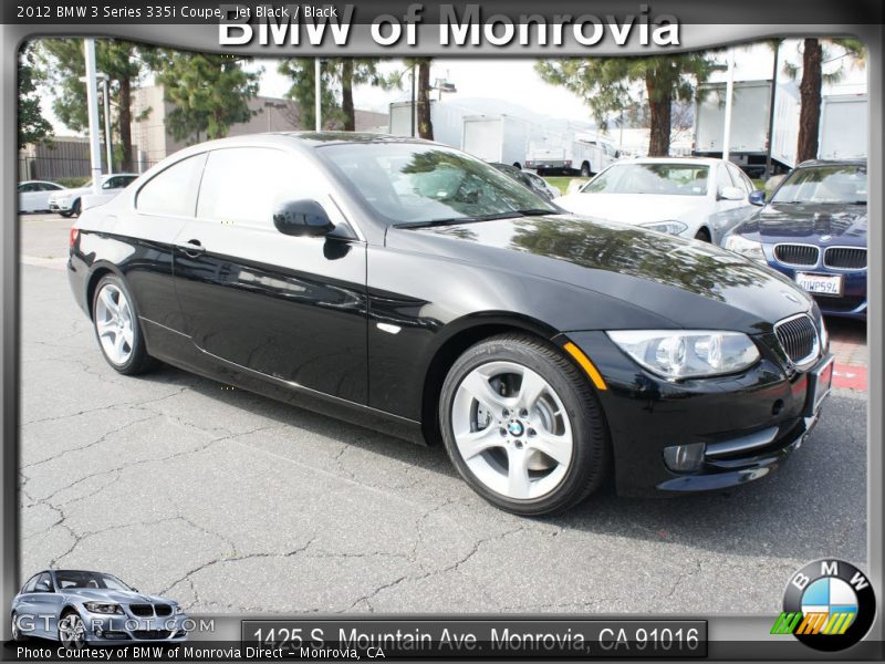 Jet Black / Black 2012 BMW 3 Series 335i Coupe