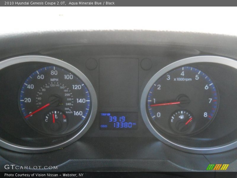 Aqua Minerale Blue / Black 2010 Hyundai Genesis Coupe 2.0T