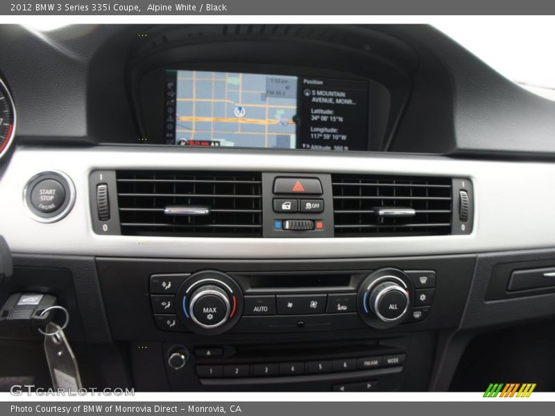 Alpine White / Black 2012 BMW 3 Series 335i Coupe