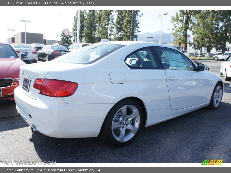 Alpine White / Black 2012 BMW 3 Series 335i Coupe